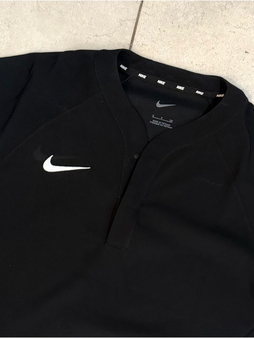 Nike Black Pullover with White Swoosh